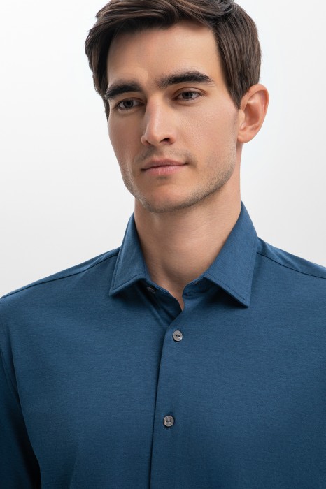 сорочка из трикотажной ткани от бренда kanzler вид слева