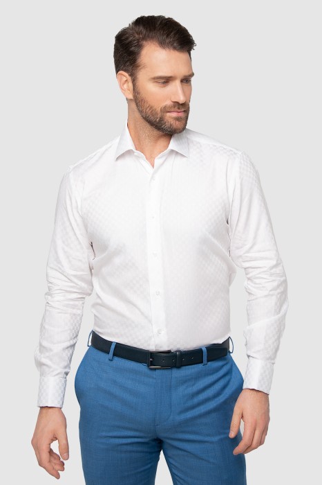 сорочка limited edition приталенная из хлопка с защитой от пятен фотография