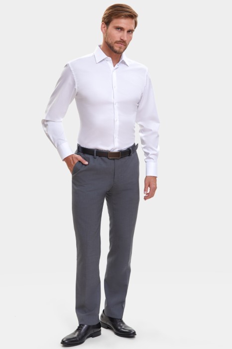 сорочка полуприталенная из хлопка по цене 7490 руб вид справа