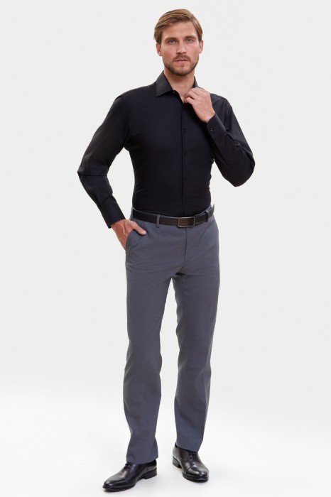 сорочка полуприталенная из хлопка по цене 6990 руб вид справа