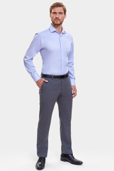 сорочка полуприталенная из хлопка по цене 7990 руб вид справа