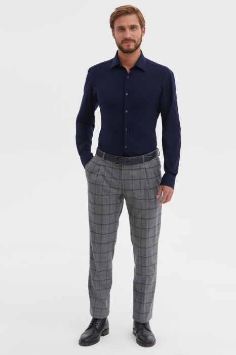 сорочка приталенная из хлопка по цене 6990 руб вид справа