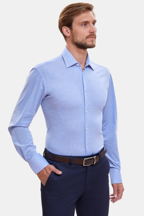 сорочка приталенная limited edition из хлопка, устойчивого к сминанию фотография