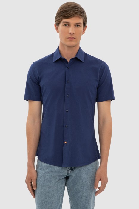 сорочка с коротким рукавом из австрийской хлопковой ткани getzner фотография