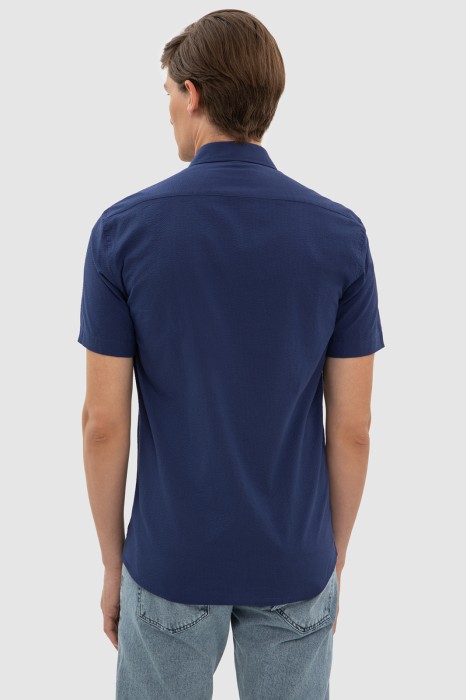 сорочка с коротким рукавом из австрийской хлопковой ткани getzner по цене 4990 руб вид справа