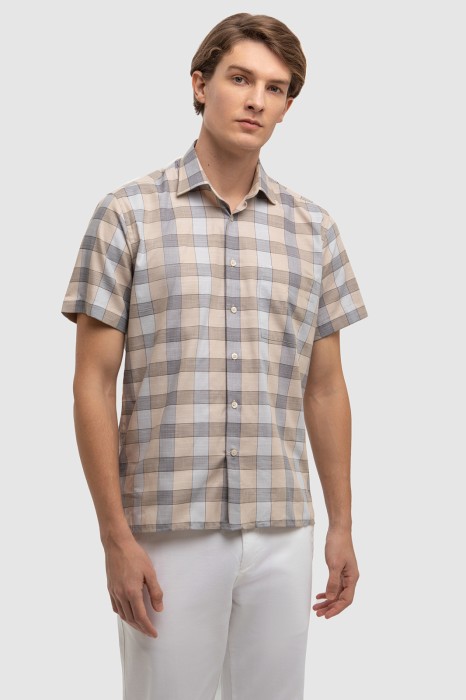 сорочка с коротким рукавом из австрийской хлопковой ткани getzner фотография