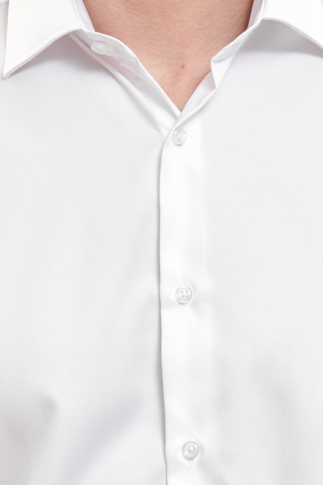 сорочка с коротким рукавом из хлопка, легкая в уходе от бренда kanzler вид слева