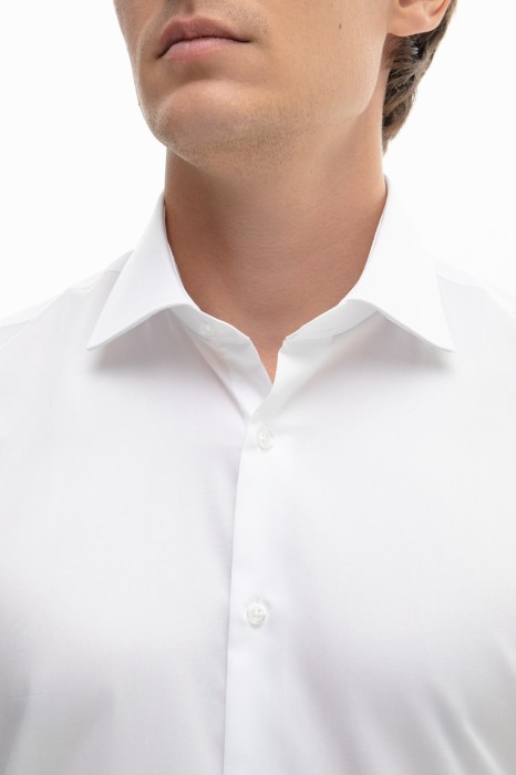 сорочка с коротким рукавом из хлопка, легкая в уходе от бренда kanzler вид слева