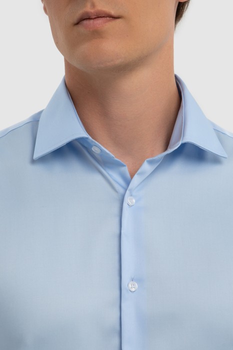 сорочка с коротким рукавом из хлопка, легкая в уходе от бренда kanzler вид слева