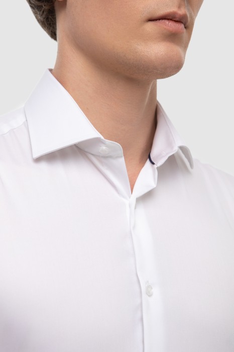 сорочка с коротким рукавом из хлопка от бренда kanzler вид слева