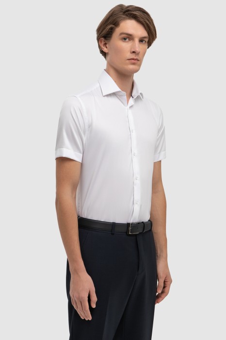 сорочка с коротким рукавом из хлопка по цене 5990 руб вид справа