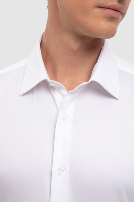 сорочка с коротким рукавом из хлопка от бренда kanzler вид слева