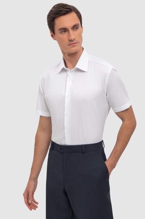 сорочка с коротким рукавом из хлопка по цене 5990 руб вид справа