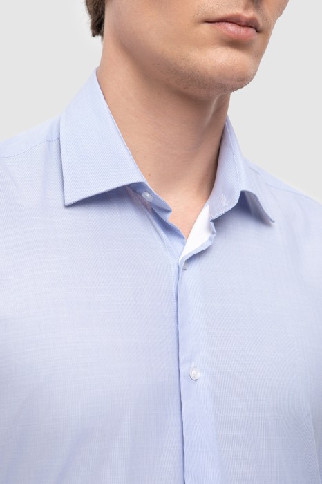 сорочка с коротким рукавом из хлопка от бренда kanzler вид слева