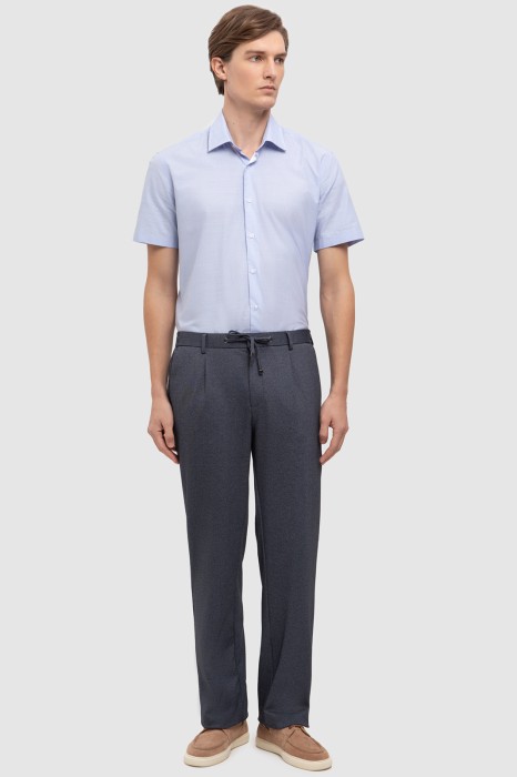 сорочка с коротким рукавом из хлопка из россии вид сбоку