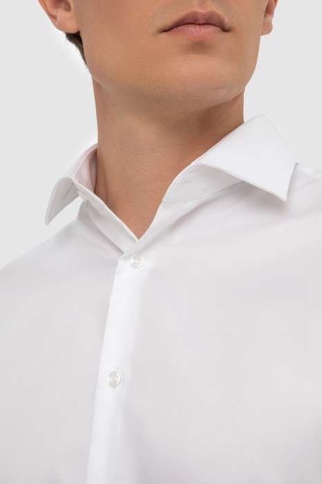 сорочка с коротким рукавом из хлопка от бренда kanzler вид слева