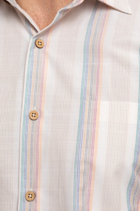 сорочка с коротким рукавом из хлопка от бренда kanzler вид слева