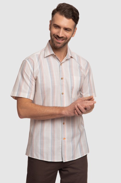 сорочка с коротким рукавом из хлопка по цене 4990 руб вид справа