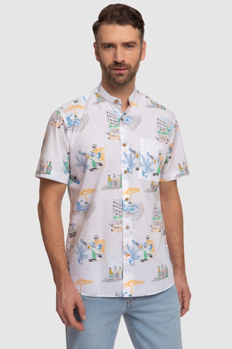 сорочка с коротким рукавом из хлопка фотография