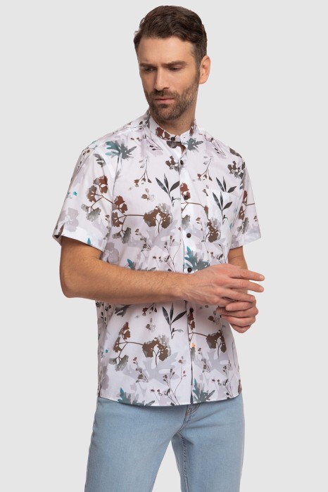 сорочка с коротким рукавом из хлопка по цене 4990 руб вид справа