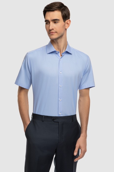 сорочка с коротким рукавом из хлопка по цене 6990 руб вид справа