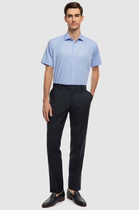 сорочка с коротким рукавом из хлопка из россии вид сбоку