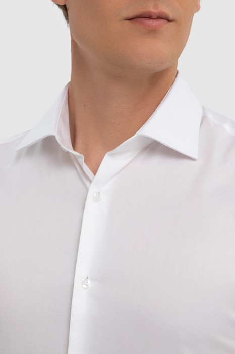 сорочка с коротким рукавом из хлопка от бренда kanzler вид слева