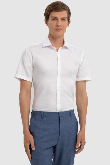 сорочка с коротким рукавом из хлопка по цене 6990 руб вид справа