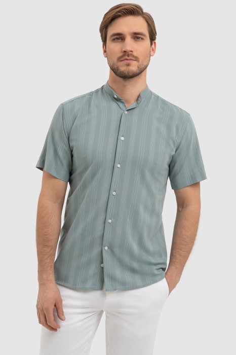 сорочка с коротким рукавом в полоску по цене 4990 руб вид справа