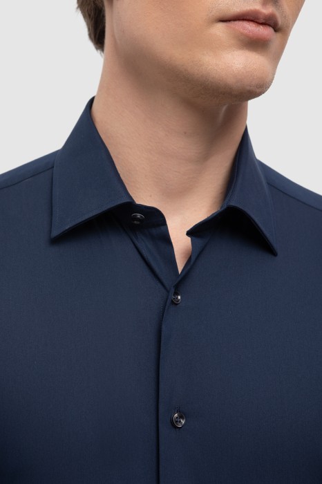 сорочка, устойчивая к сминанию от бренда kanzler вид слева