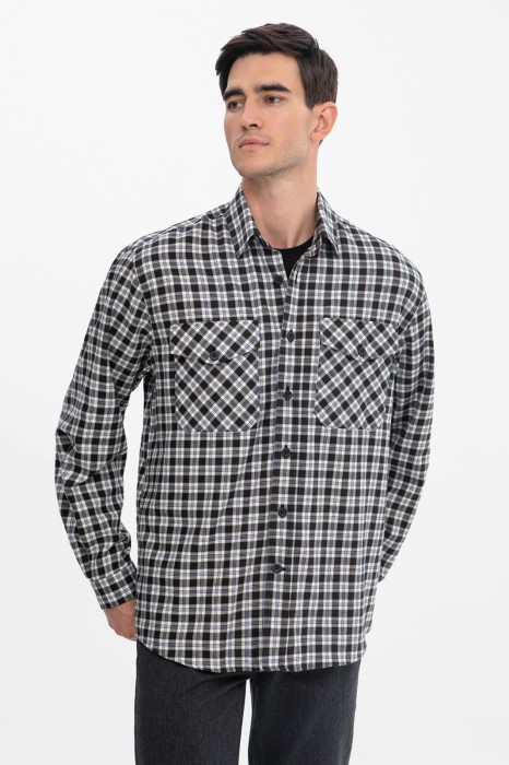 сорочка в клетку из австрийской хлопковой ткани getzner фотография