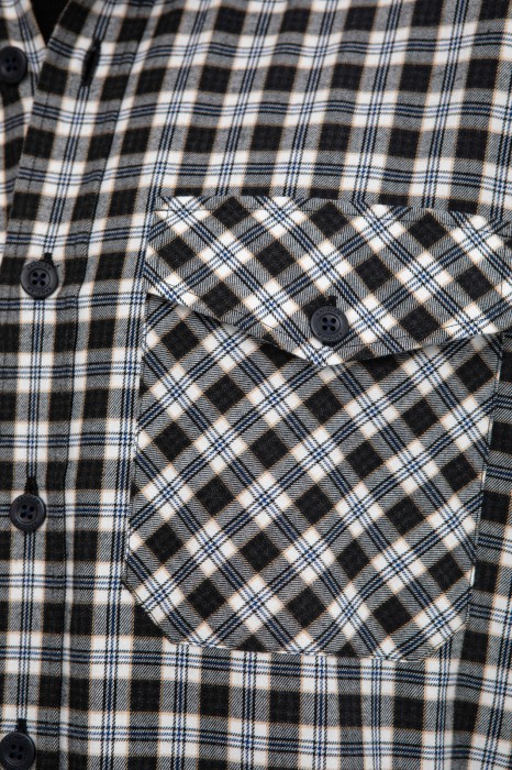 сорочка в клетку из австрийской хлопковой ткани getzner от бренда kanzler вид слева