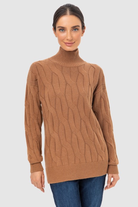 свитер из хлопка и кашемира из хлопка спереди