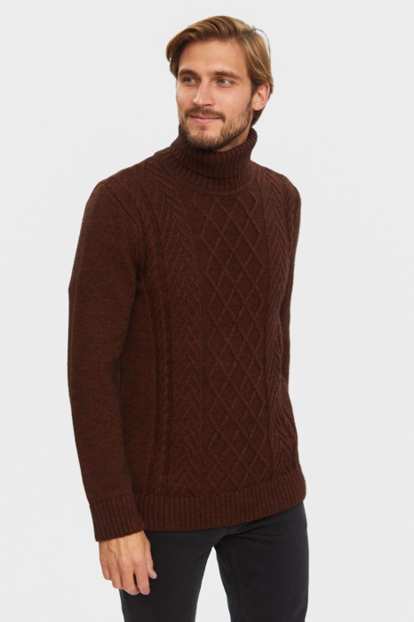 свитер из шерсти альпаки и мериноса фотография