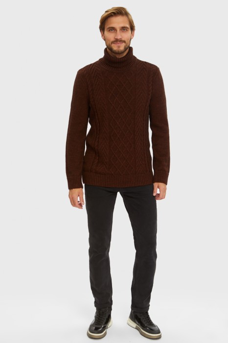 свитер из шерсти альпаки и мериноса по цене 10990 руб вид справа