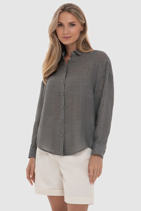 свободная рубашка из рами фотография