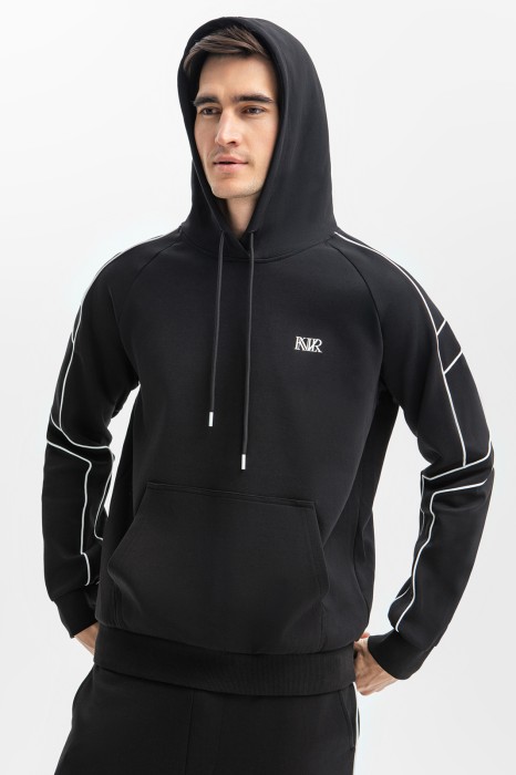 толстовка из хлопка с капюшоном по цене 9990 руб вид справа