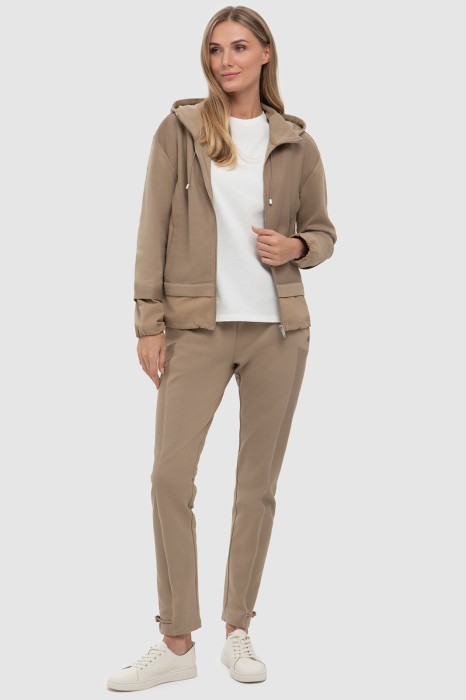 толстовка из хлопка для взрослого возраста с изнаночной стороны