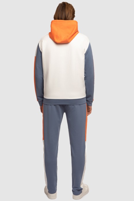 толстовка из хлопка из хлопка спереди