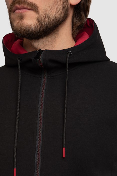 толстовка из хлопка от бренда kanzler вид слева