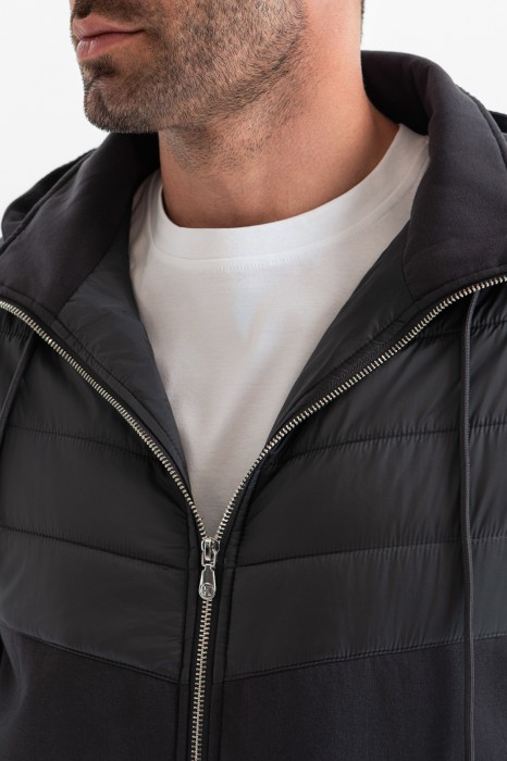 толстовка из хлопка от бренда kanzler вид слева