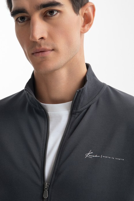 толстовка из хлопка от бренда kanzler вид слева