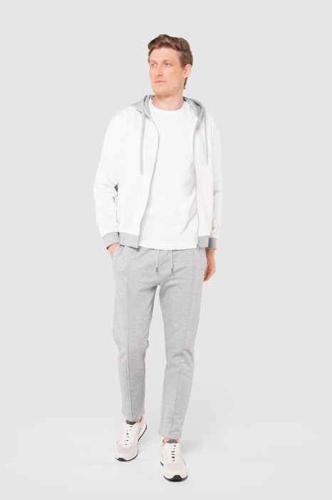 толстовка на молнии с капюшоном из хлопка по цене 6990 руб вид справа