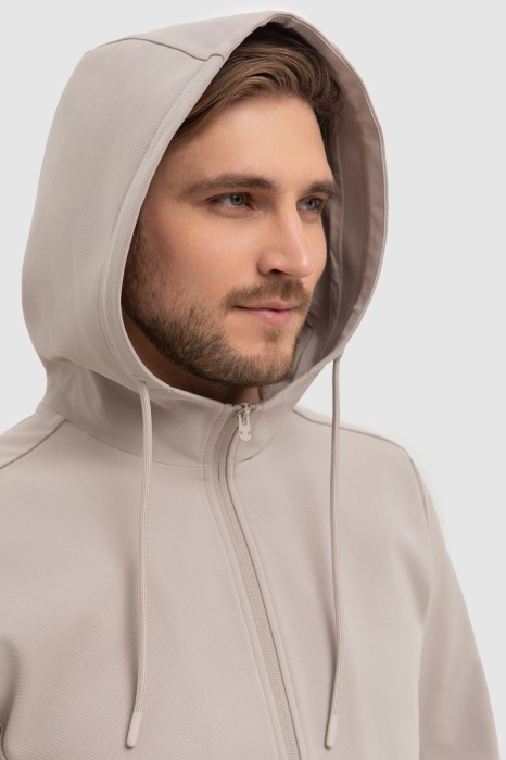 толстовка на молнии с капюшоном от бренда kanzler вид слева