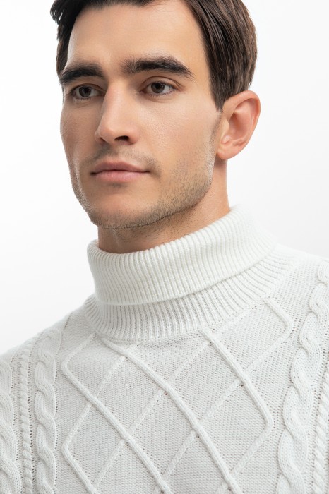 водолазка из хлопка и кашемира от бренда kanzler вид слева