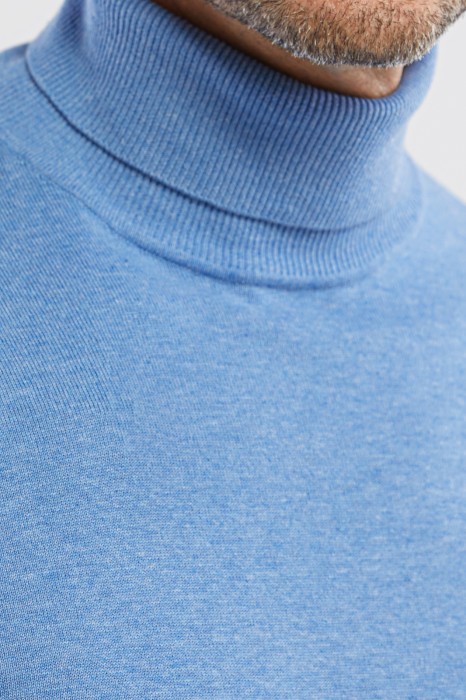 водолазка из хлопка пима от бренда kanzler вид слева