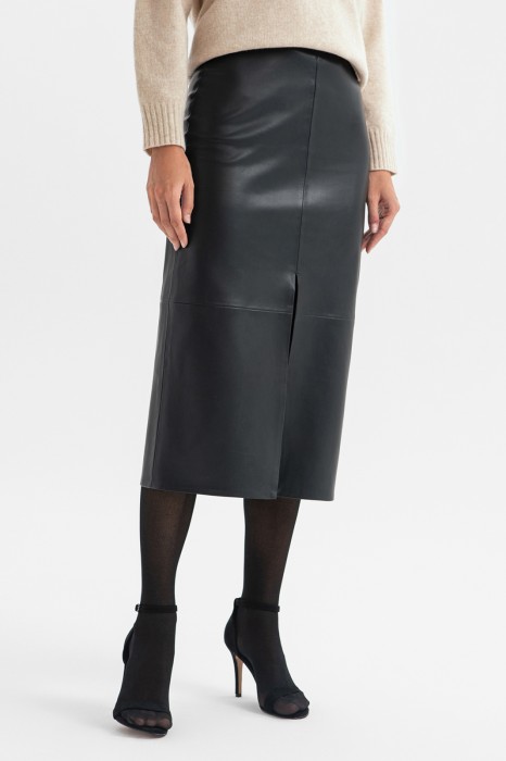 юбка из экокожи фотография