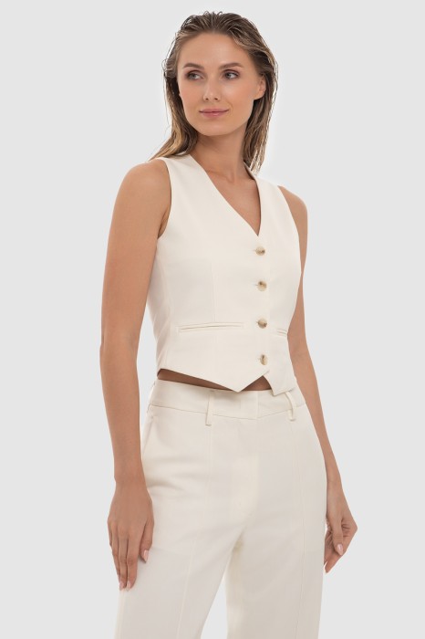 жилет из смесовой шерсти по цене 6990 руб вид справа