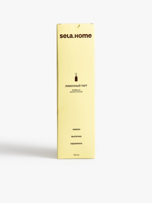 ароматический диффузор «лимонный тарт» от бренда sela вид слева
