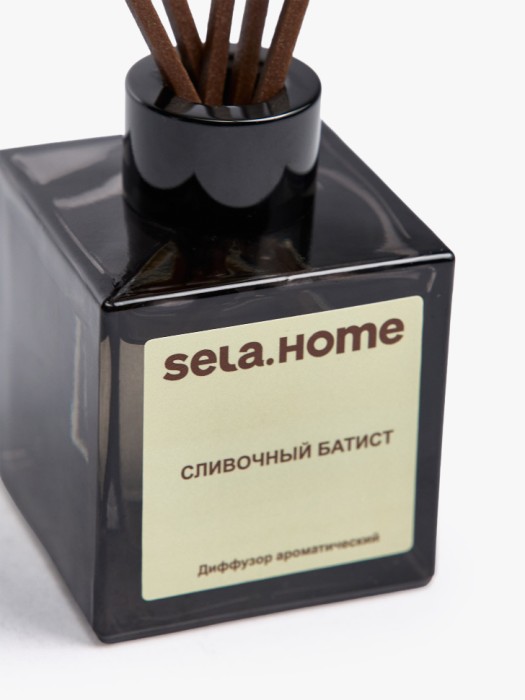 ароматический диффузор «сливочный батист» от бренда sela вид слева